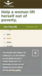 Mobile Screenshot of give.womenforwomen.org